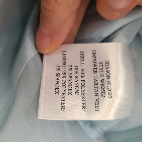 Wildfang Plaid Vest And Pants Suit, XS - Picture 9 of 11